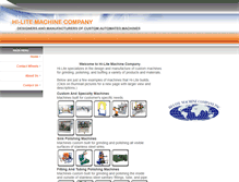Tablet Screenshot of hilitemachine.com